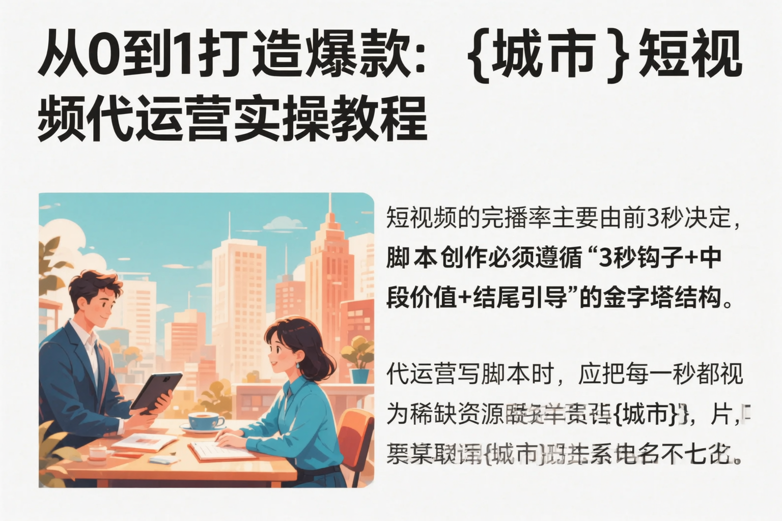 从0到1打造爆款:中卫短视频代运营实操教程