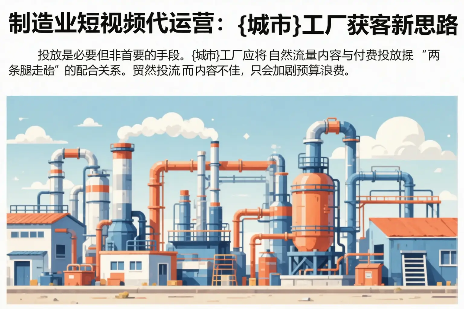 制造业短视频代运营：中卫工厂获客新思路