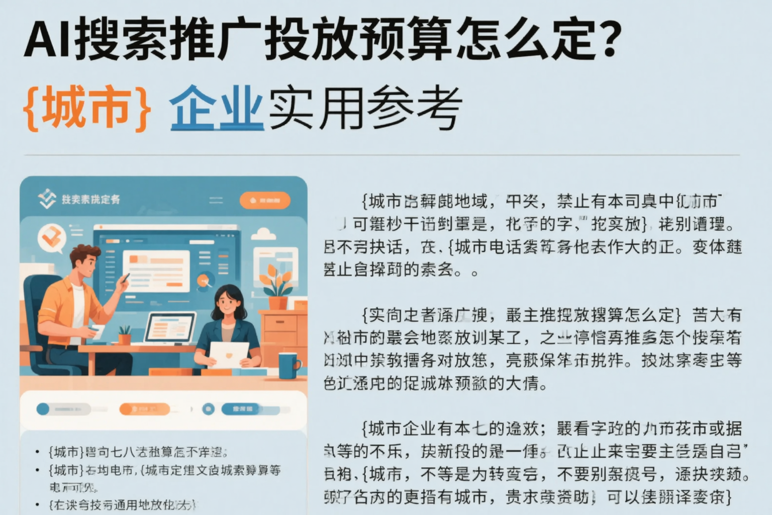 AI搜索推广投放预算怎么定?中卫企业实用参考