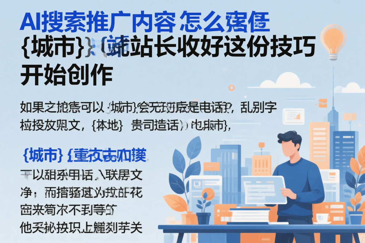 AI搜索推广内容怎么写?中卫站长收好这份技巧