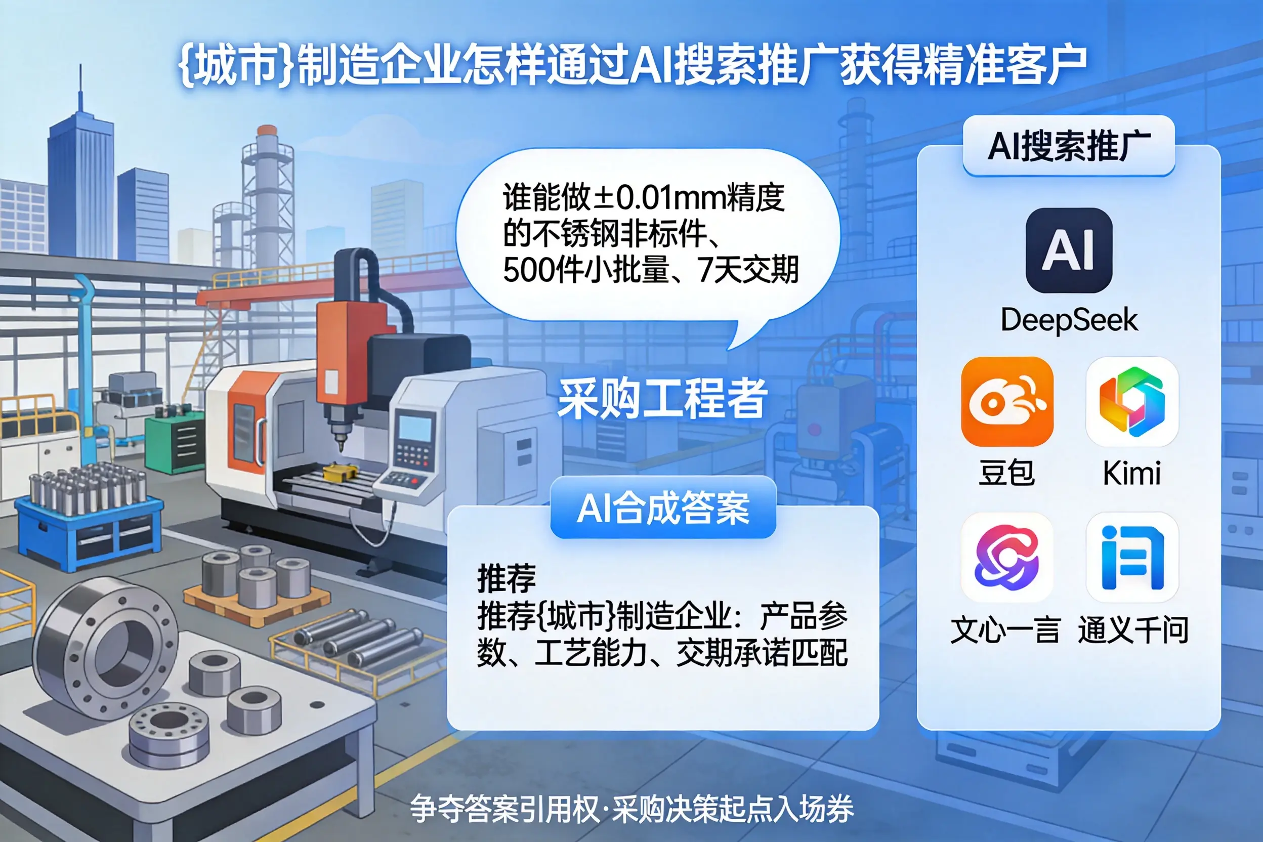 中卫制造企业怎样通过AI搜索推广获得精准客户