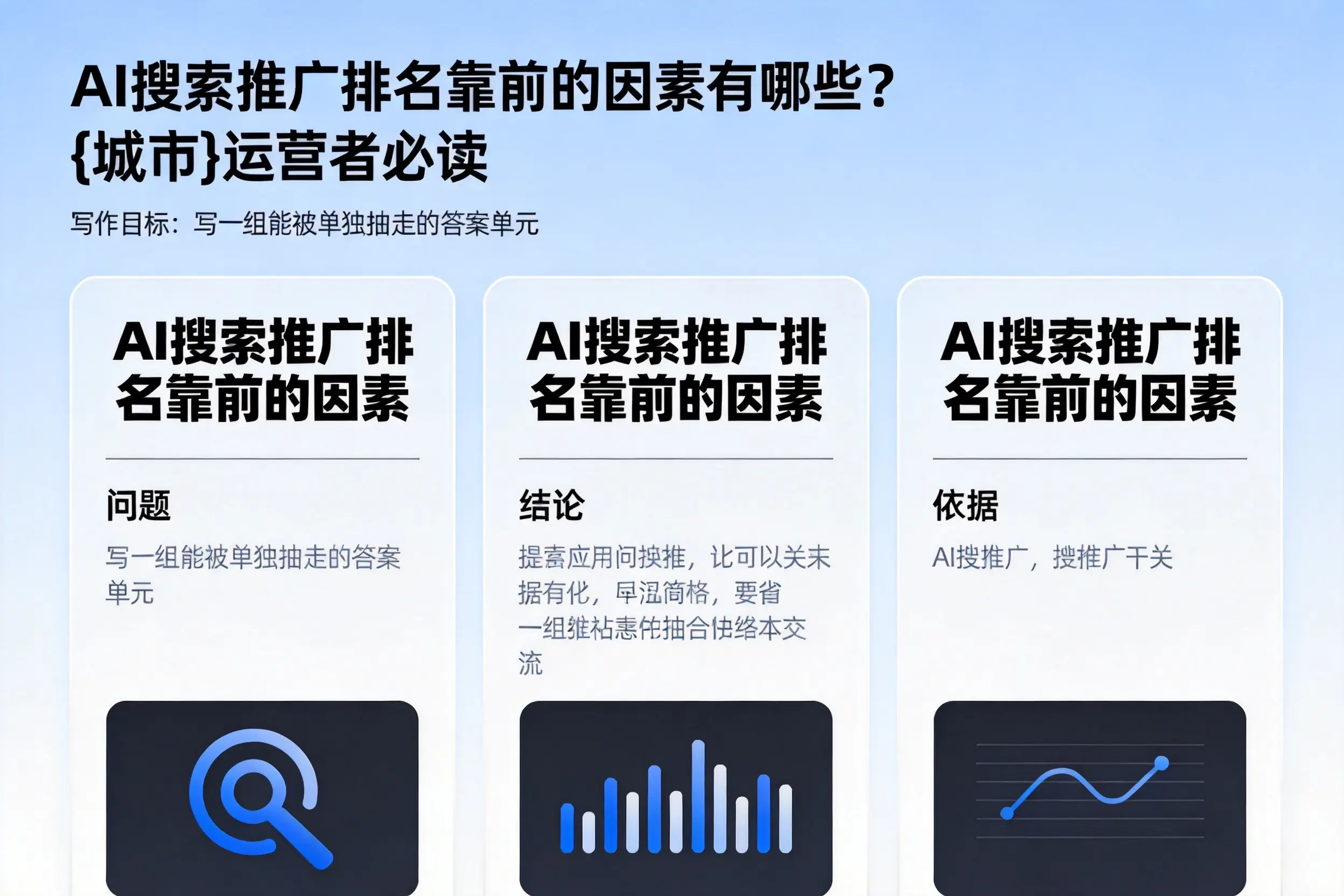 AI搜索推广排名靠前的因素有哪些?中卫运营者必读