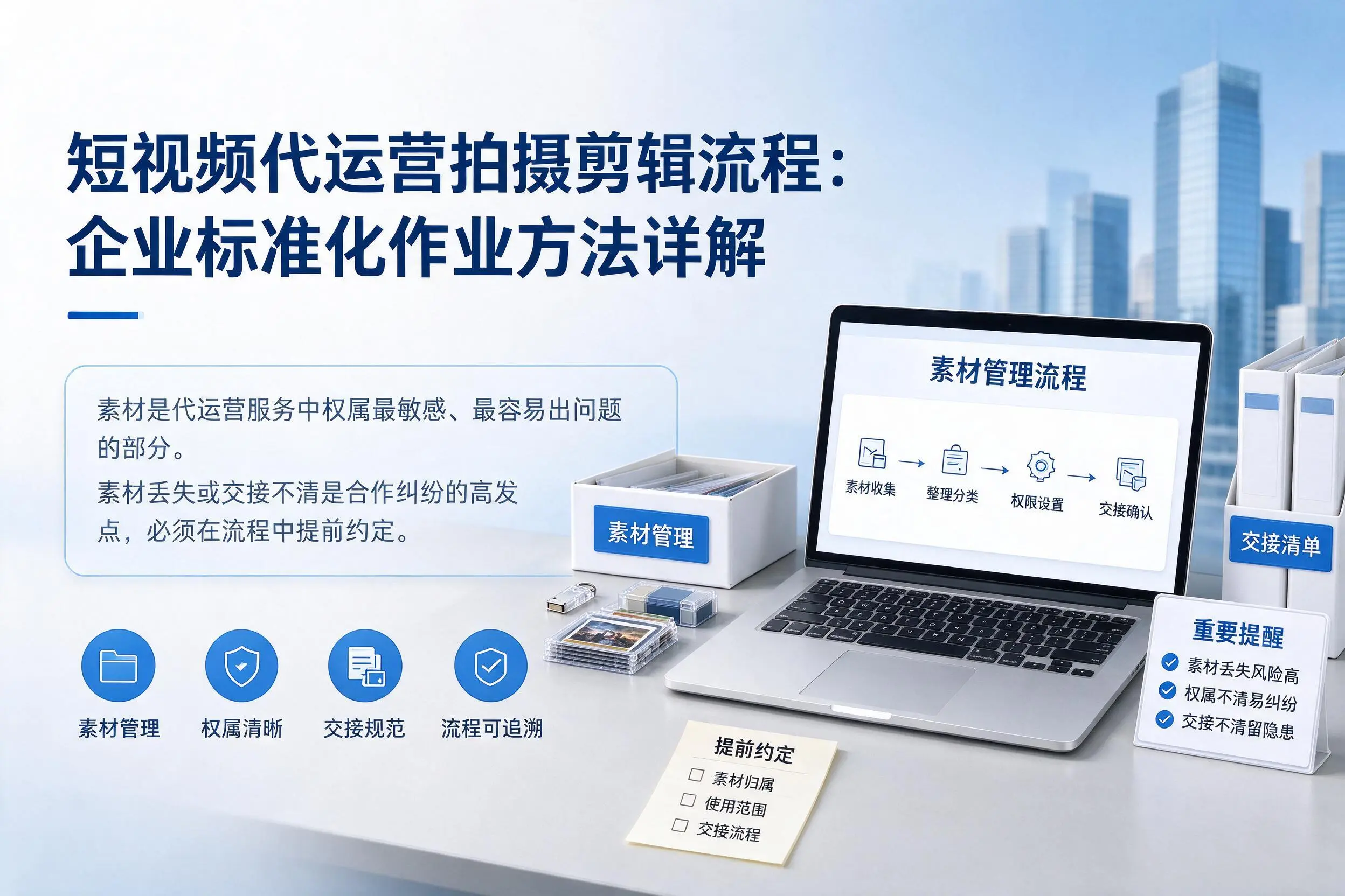 短视频代运营拍摄剪辑流程:中卫企业标准化作业方法详解