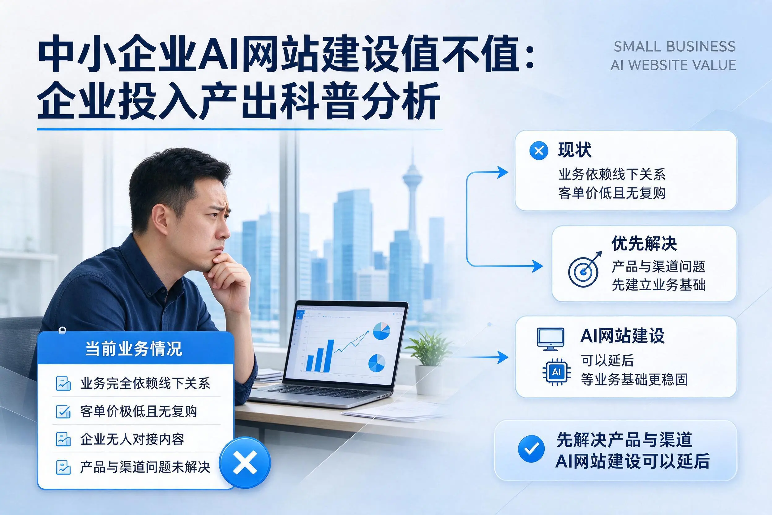 中小企业AI网站建设值不值:中卫企业投入产出科普分析
