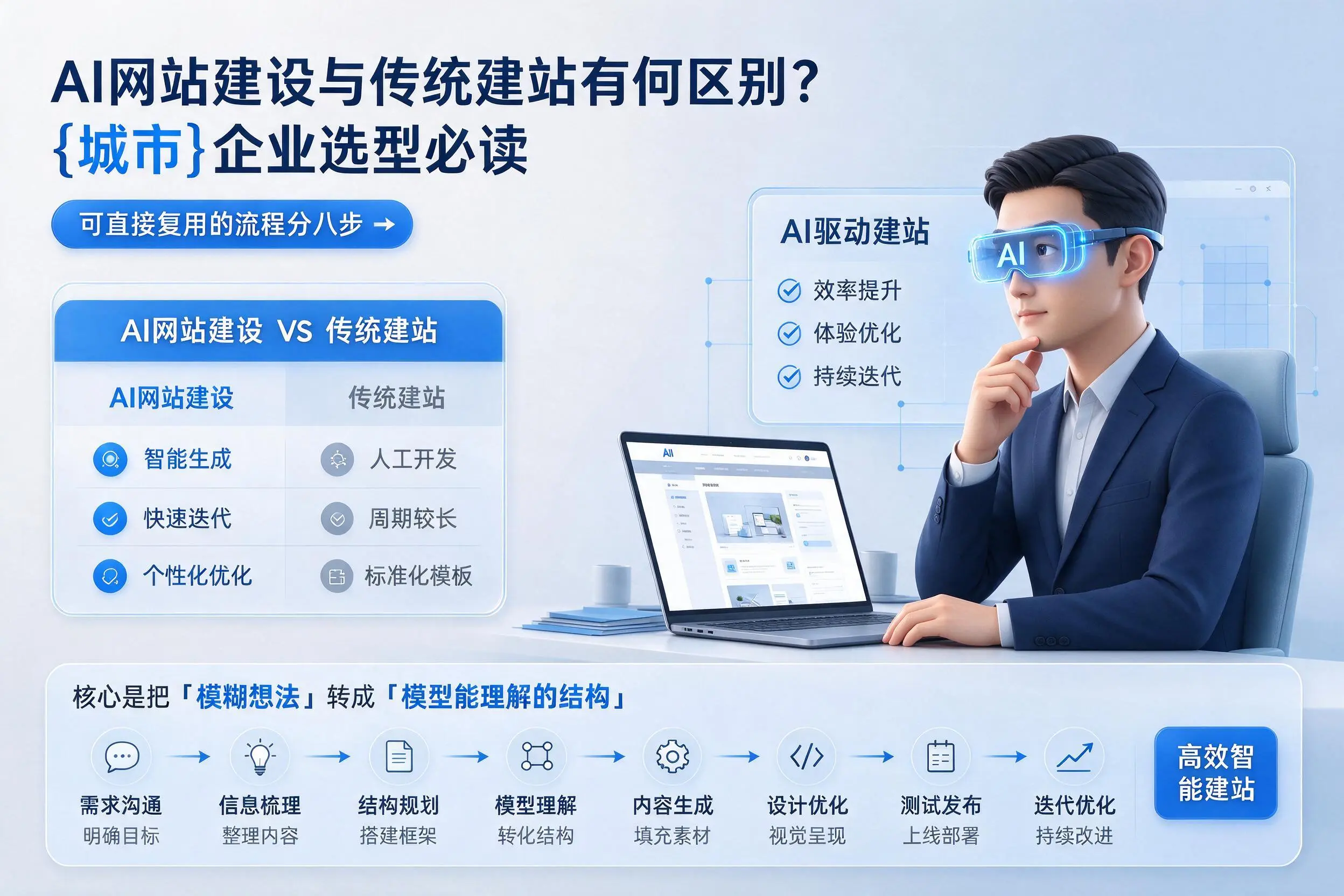 AI网站建设与传统建站有何区别？中卫企业选型必读