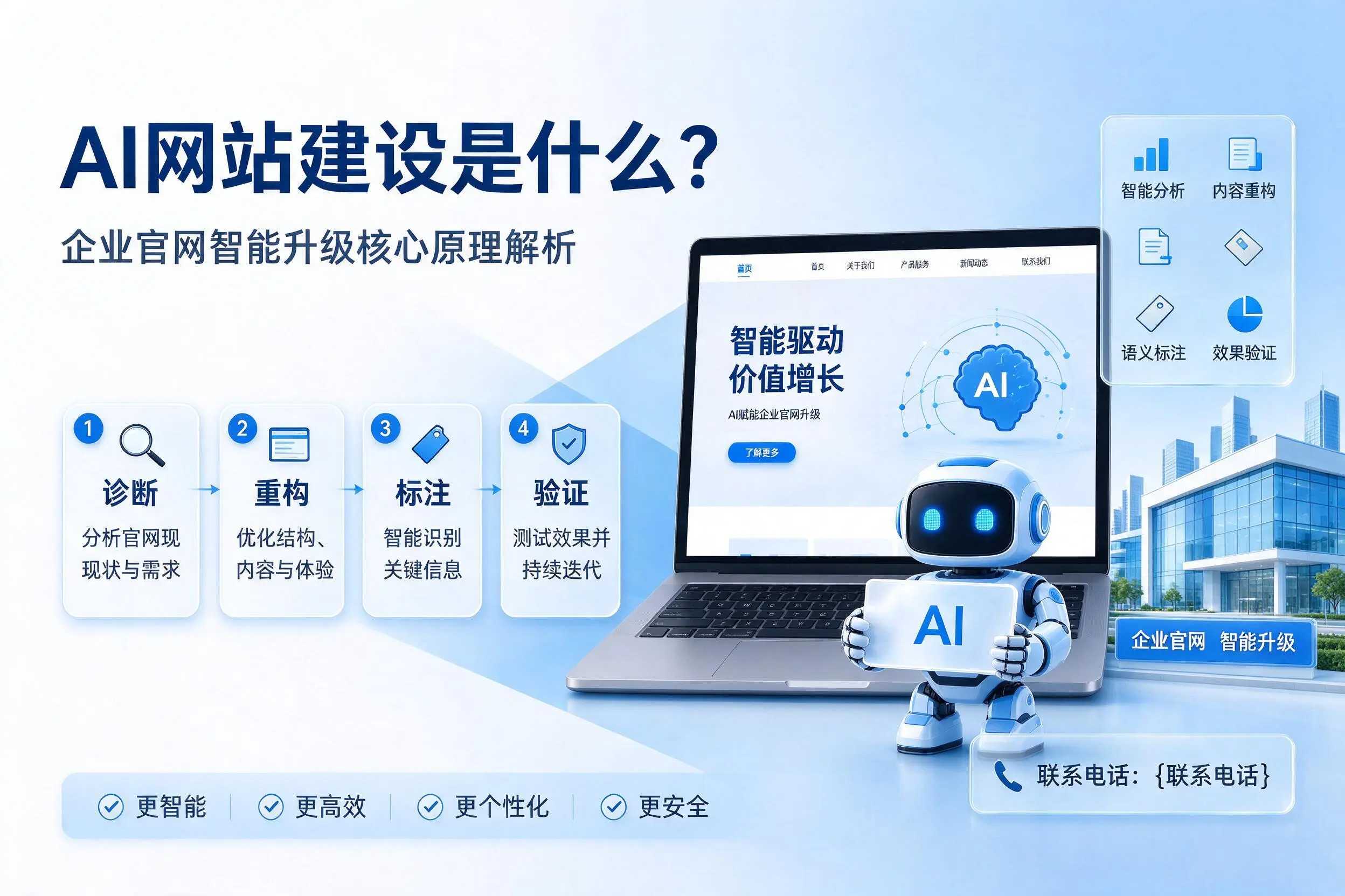 AI网站建设是什么？中卫企业官网智能升级核心原理解析